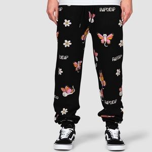 RIPNDIP BUTTERFLY SWEAT
PANTS BLACK
Size S